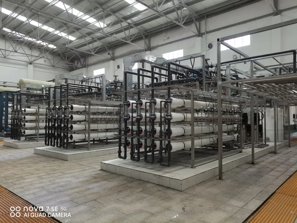 25 m³/h 煤化工浓盐水分盐二期项目的处理设备现场