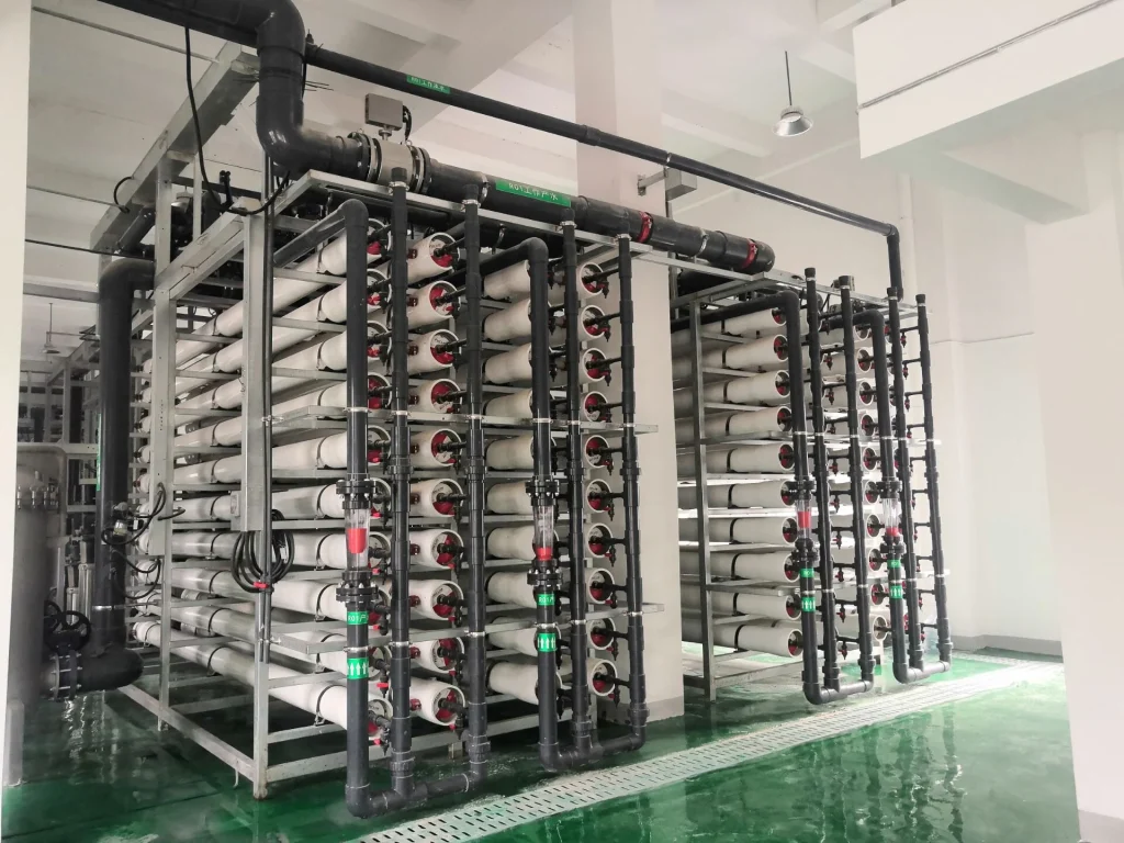 360 m³/h 化工中水回用改造项目的处理设备现场